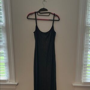Maxi Length Black Shimmer Dress